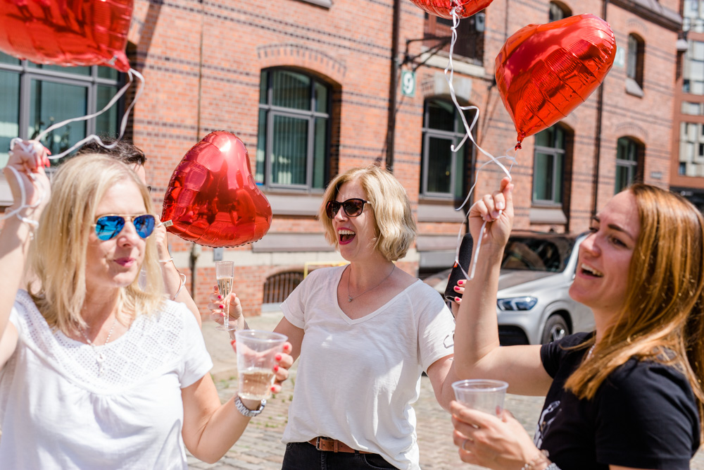 JGA-Shooting mit Herz in der Speicherstadt
